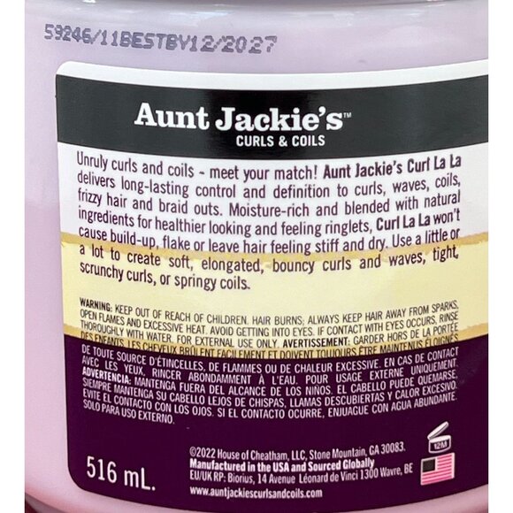 Aunt Jackies - Curl La La - Defining Curl Custard - Natural Curls - Picture 11 of 11